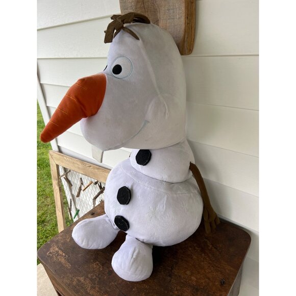 Disney Frozen Olaf Plush Toy 26 Inch Large Stuffed Snowman By Just Play - Picture 3 of 5